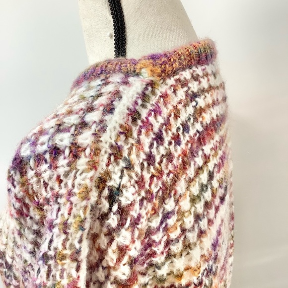 VINTAGE Rainbow Knit Unisex Sweater - Picture 6 of 16